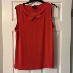 New orange dress top